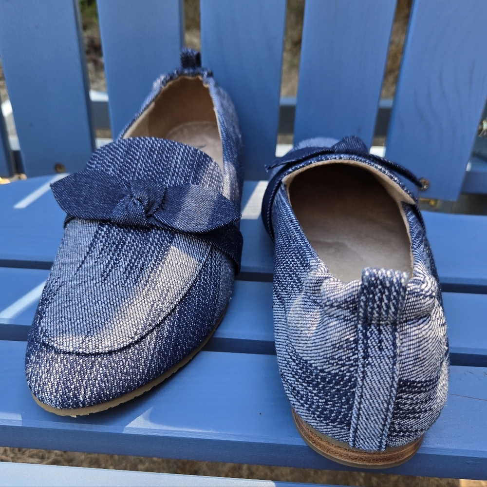 NYDJ Women's Denim Blue Loafers - Picture 4 of 5